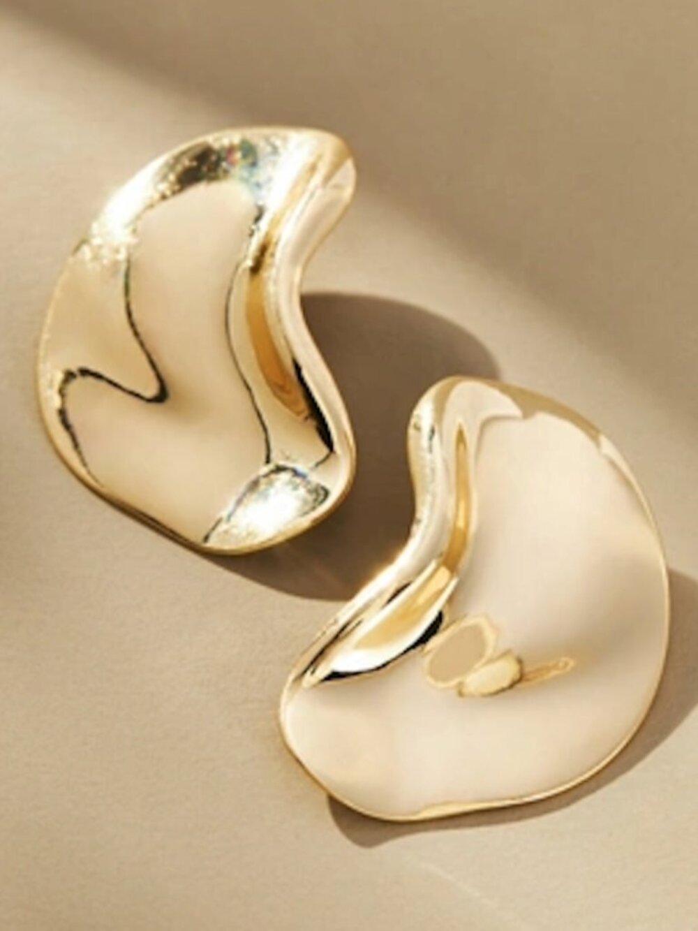 Anthropologie: XL Bean Drop Earrings